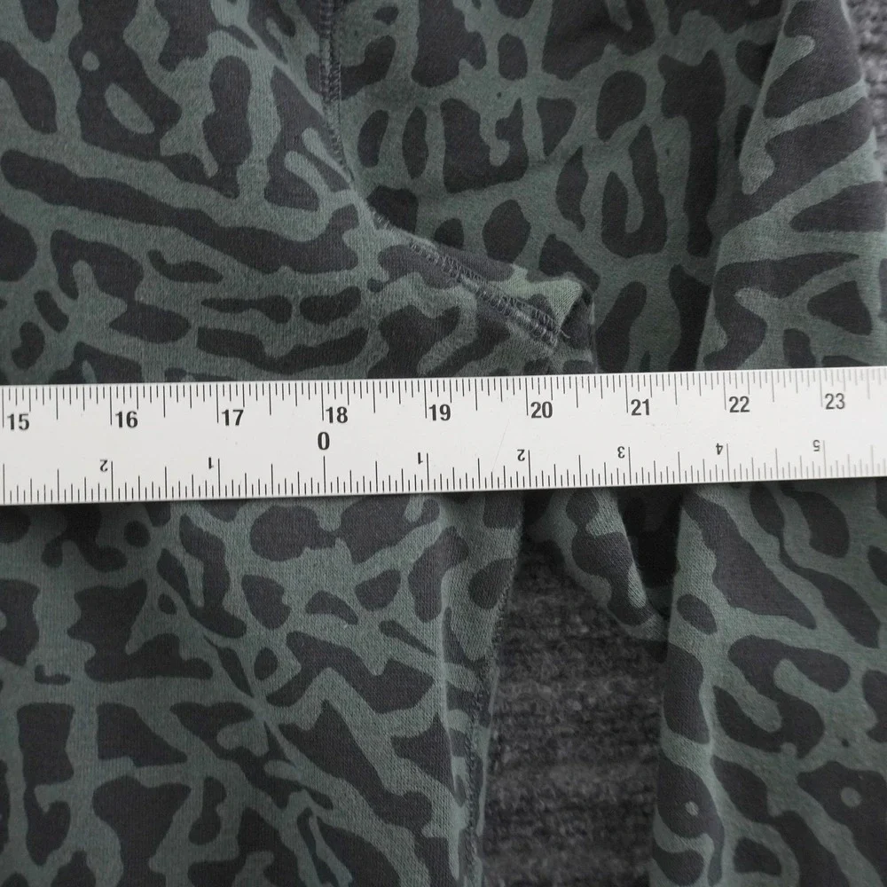 Jordan Flight Sweatshirt Mens M Green Elephant Print Crewneck Pullover